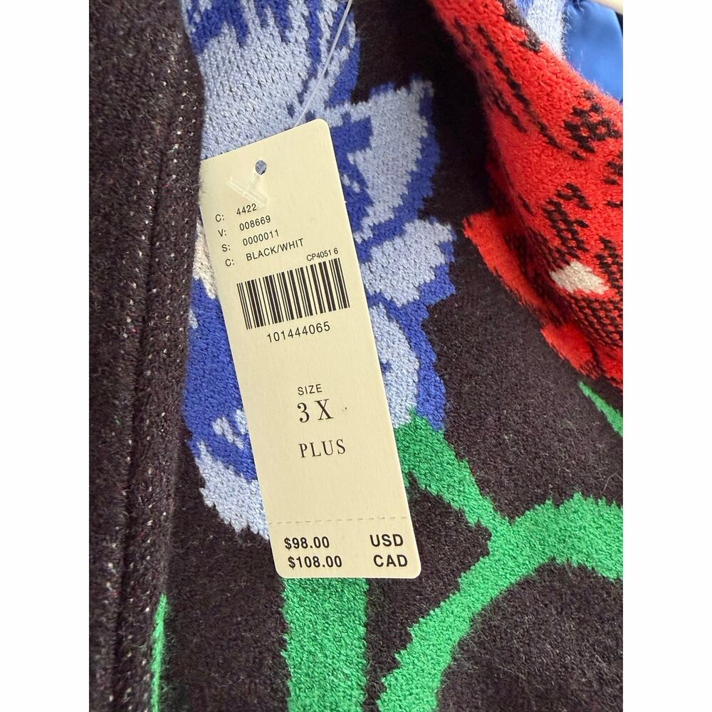 Anthropologie Maeve Carys Mock Neck Sweater Floral Print NWT 3X Plus - Picture 6 of 8